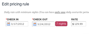 Advanced pricing rules